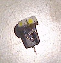 View of LED array and circuit boards